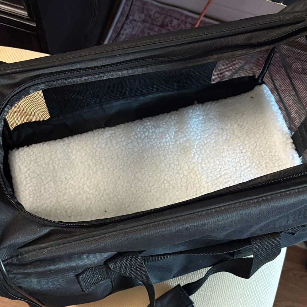 Black airline approved Pet Carrier for Dogs